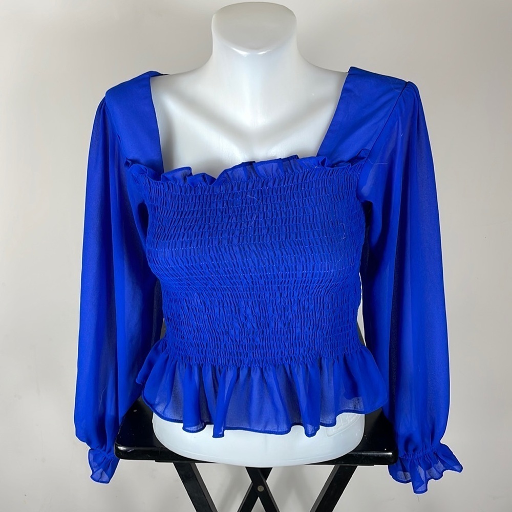 Boho puffy sleeve blouse